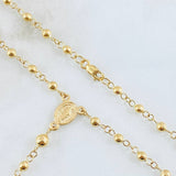 Rosario Virgen Milagrosa 6.5gr / 55cm / 3mm-4mm Oro Amarillo 18K *