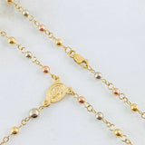 Rosario Virgen Milagrosa 6.05gr / 50cm / 3mm-4mm Tres Oros 18K *