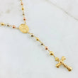 Rosario Virgen Milagrosa 11.95gr / 55cm / 5mm-6mm Tres Oros 18K *