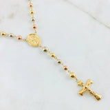Rosario Virgen Milagrosa 11.95gr / 55cm / 5mm-6mm Tres Oros 18K *