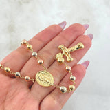 Rosario Virgen Milagrosa 11.95gr / 55cm / 5mm-6mm Tres Oros 18K *