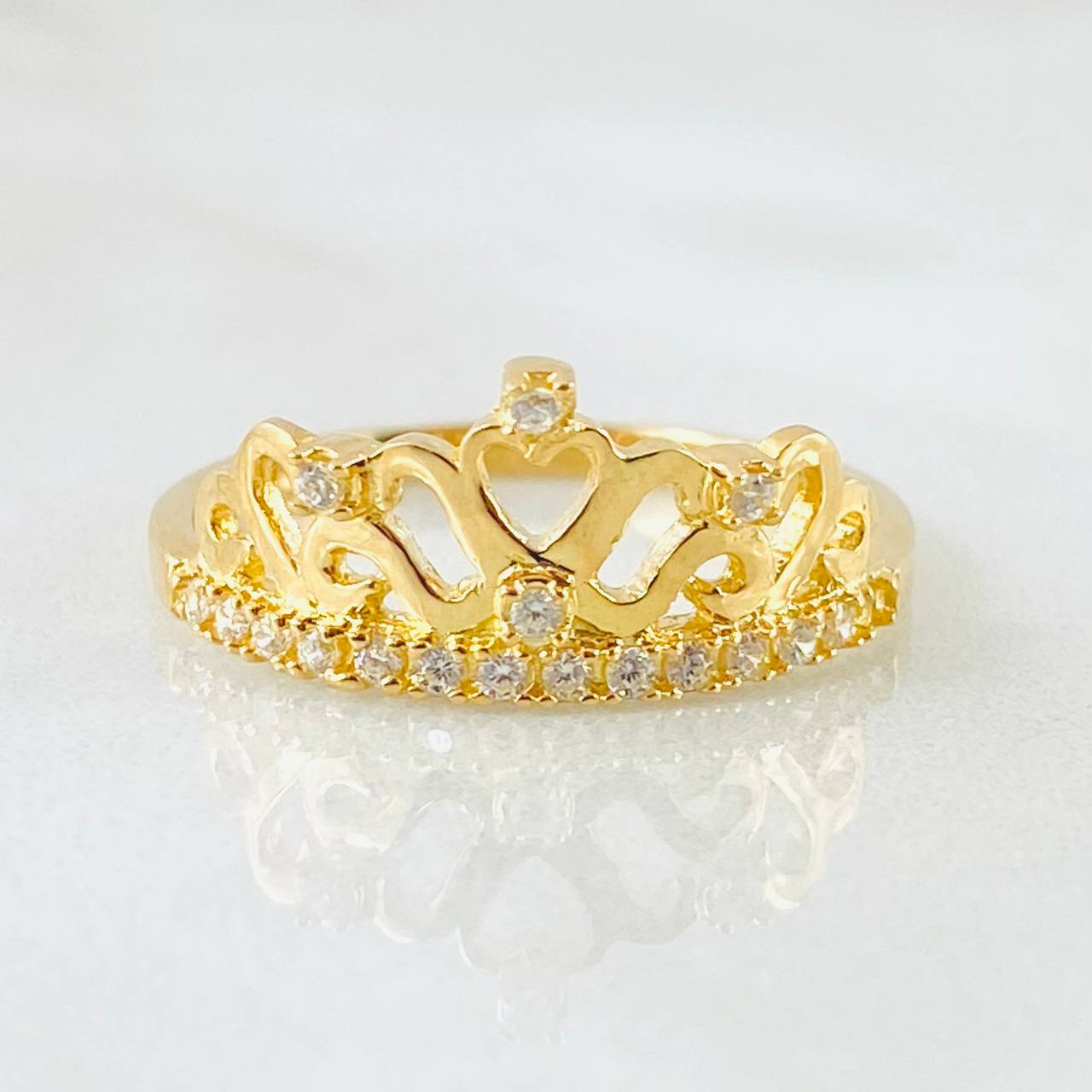 Anillo Corona 2.85gr / T8 / Oro Amarillo 18K *