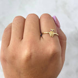 Anillo Buho 1.55gr / T7 1/4 / Oro Amarillo 18K *