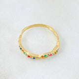 Anillo Entrelazado 1.8gr / T7 1/4 / Oro Amarillo 18K *