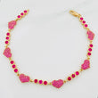 Pulso Halo Corazones 10.35g / 20.5cm / 4.1mm Oro Amarillo 18K