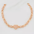 Pulso Infinito Corazones 11.45g / 18cm / 5mm Oro Rosa 18K