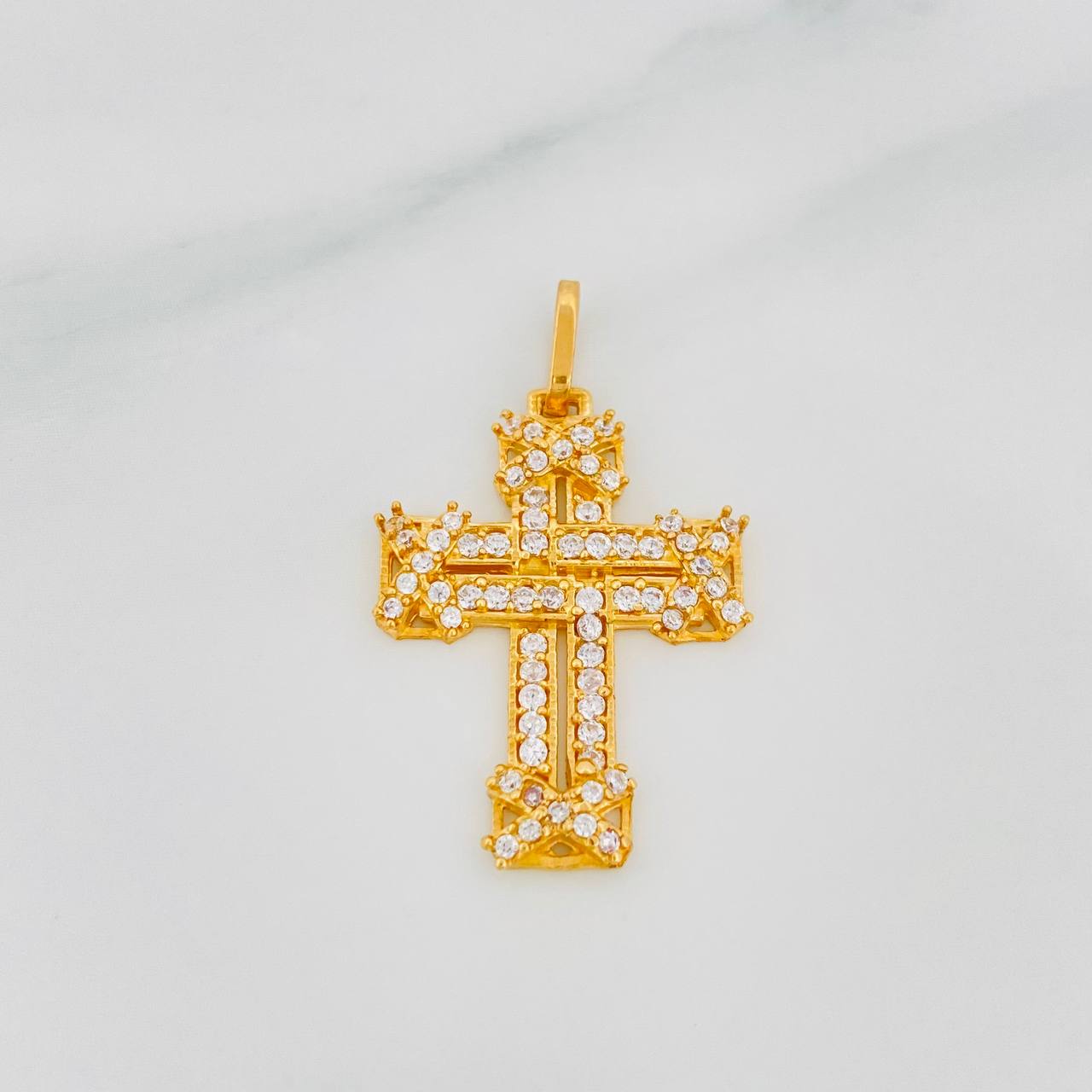 Dije Cruz Imperial 2.5g / 3cm Oro Amarillo 18K