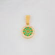 Dije Circulo Tupido 1.9g / 2cm Oro Amarillo 18K