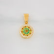 Dije Circulo Tupido 1.95g / 2cm Oro Amarillo 18K