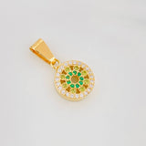 Dije Circulo Tupido 1.95g / 2cm Oro Amarillo 18K