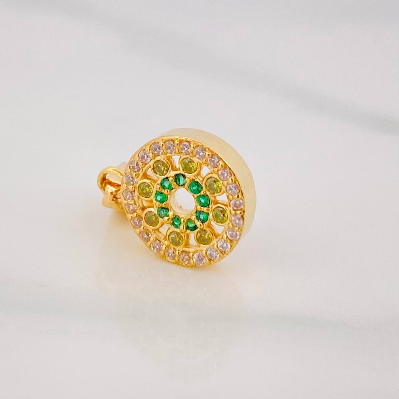 Dije Circulo Tupido 1.95g / 2cm Oro Amarillo 18K