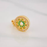Dije Circulo Tupido 1.95g / 2cm Oro Amarillo 18K