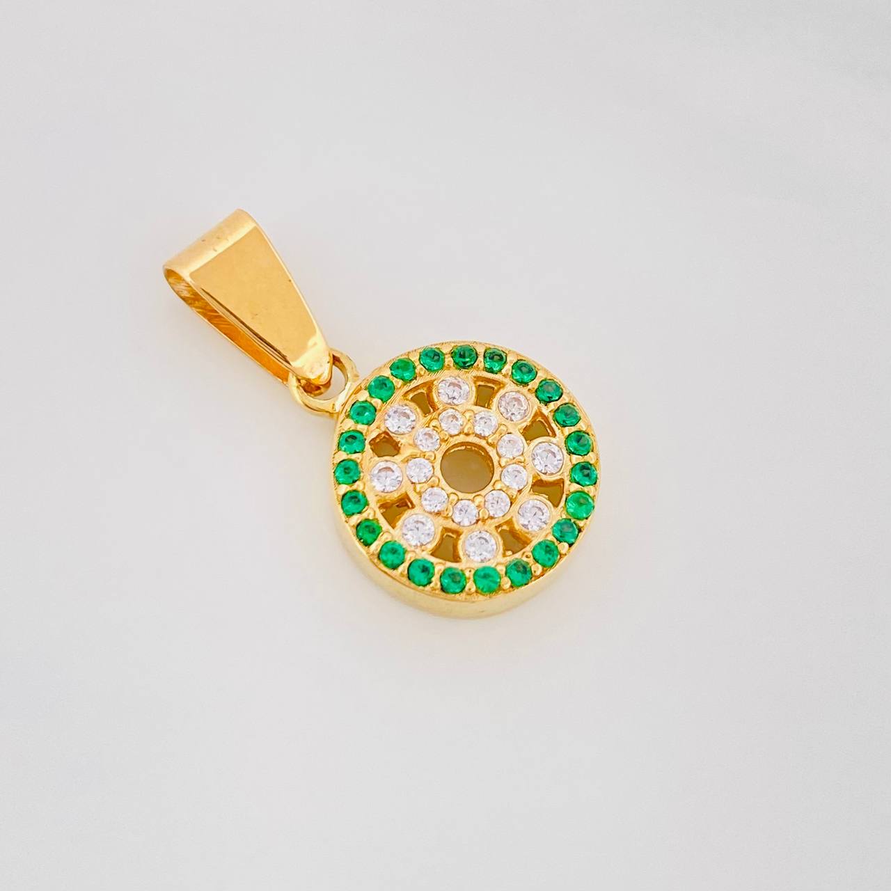 Dije Circulo Tupido 1.9g / 2cm Oro Amarillo 18K