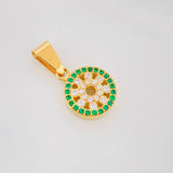 Dije Circulo Tupido 1.9g / 2cm Oro Amarillo 18K