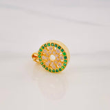 Dije Circulo Tupido 1.9g / 2cm Oro Amarillo 18K