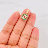 Dije Circulo Tupido 1.9g / 2cm Oro Amarillo 18K