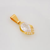 Dije Lagrima Marquesa 1.5g / 2cm Oro Amarillo 18K
