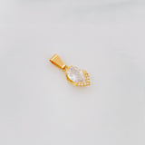 Dije Lagrima Marquesa 1.5g / 2cm Oro Amarillo 18K
