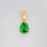 Dije Halo Gota 1.3g / 2cm Oro Amarillo 18K