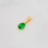 Dije Halo Gota 1.3g / 2cm Oro Amarillo 18K