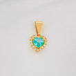 Dije Halo Corazón 1.15g / 1.6cm Oro Amarillo 18K