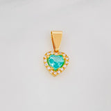 Dije Halo Corazón 1.15g / 1.6cm Oro Amarillo 18K