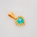 Dije Halo Corazón 1.15g / 1.6cm Oro Amarillo 18K