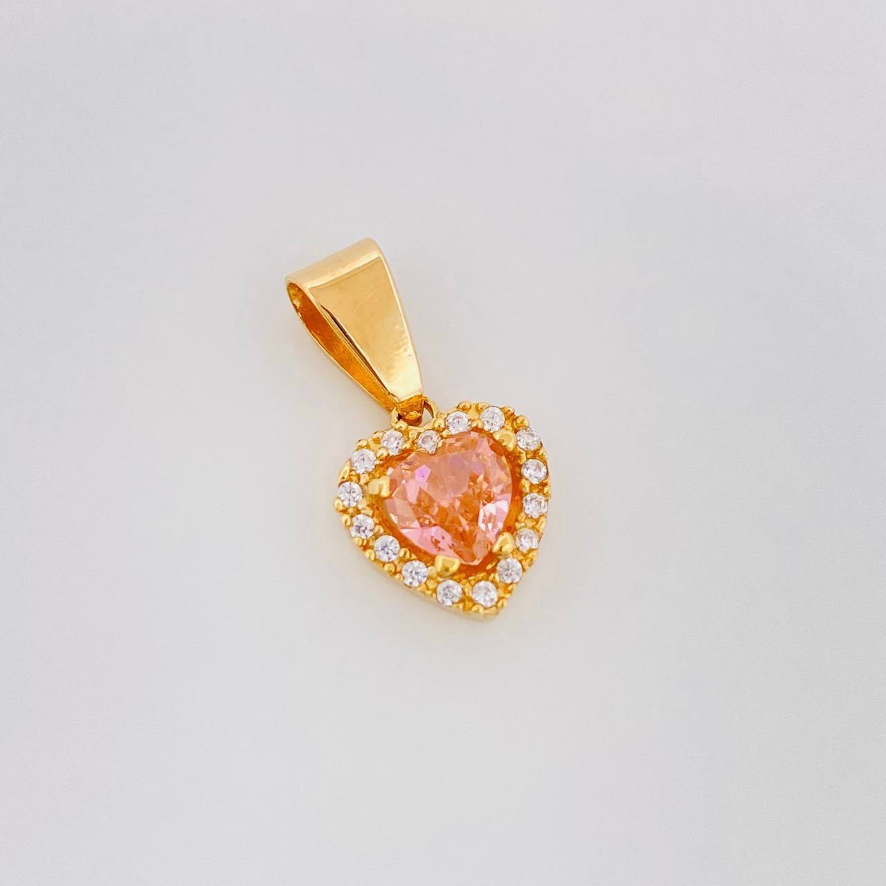 Dije Halo Corazón 1.2g / 1.6cm Oro Amarillo 18K