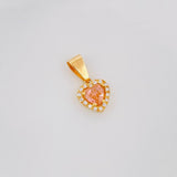 Dije Halo Corazón 1.2g / 1.6cm Oro Amarillo 18K