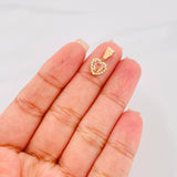 Dije Halo Corazón 1.2g / 1.6cm Oro Amarillo 18K