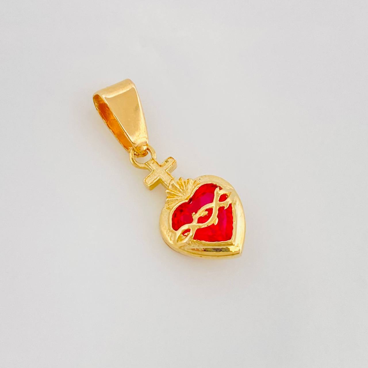Dije Sagrado Corazón de Jesús 1.45g / 2.2cm Oro Amarillo 18K