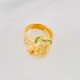 Anillo Virgen del Carmen 11.35g / T10 1/4 Dos Oros Amarillo Blanco 18K