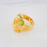 Anillo Virgen del Carmen 11.35g / T10 1/4 Dos Oros Amarillo Blanco 18K