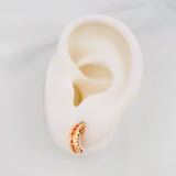 Topos Bv Medio Carril 3g / 4mm Oro Rosa 18K