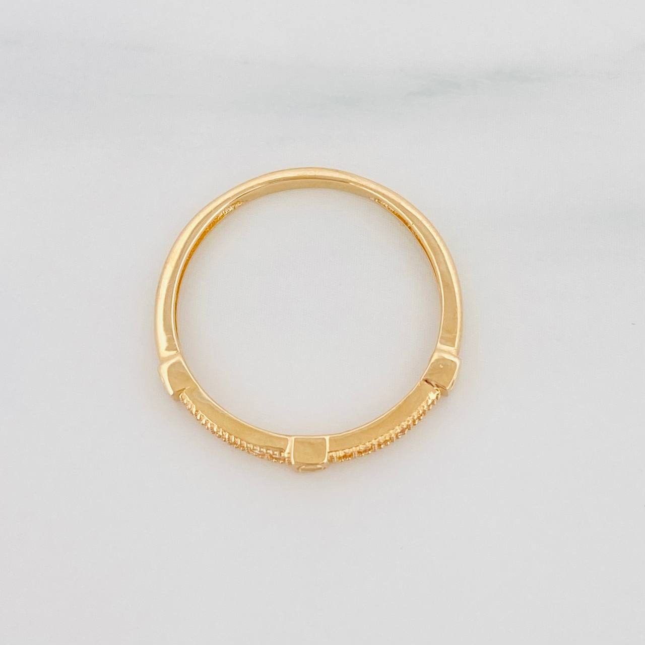 Anillo Churumbela Tornillo 1.4g / T6 1/2 Oro Amarillo 18K