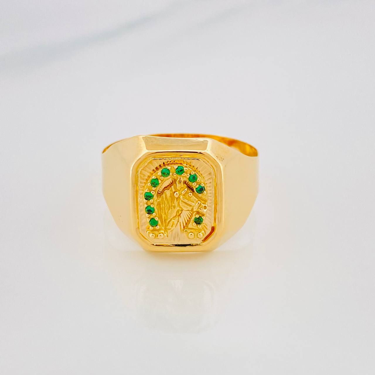 Anillo Herradura Caballo 4.3g / T11 1/2 Oro Amarillo 18K