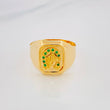 Anillo Herradura Caballo 4.3g / T11 1/2 Oro Amarillo 18K
