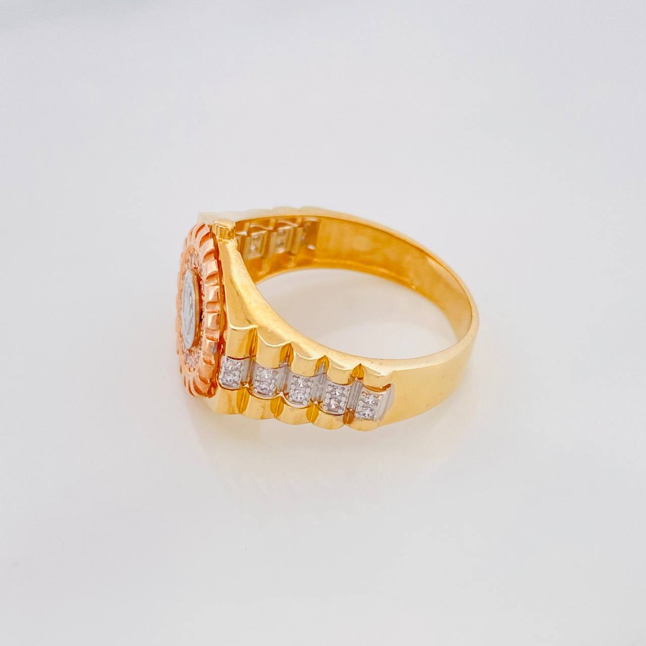 Anillo Correa Corona 5.85g / T9 3/4 Tres Oros 18K