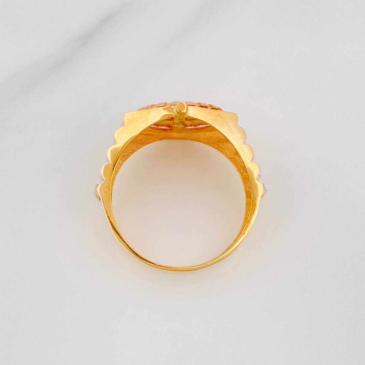 Anillo Correa Corona 5.85g / T9 3/4 Tres Oros 18K