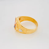 Anillo San Miguel Arcangel 6.25g / T9 3/4 Tres Oros 18K
