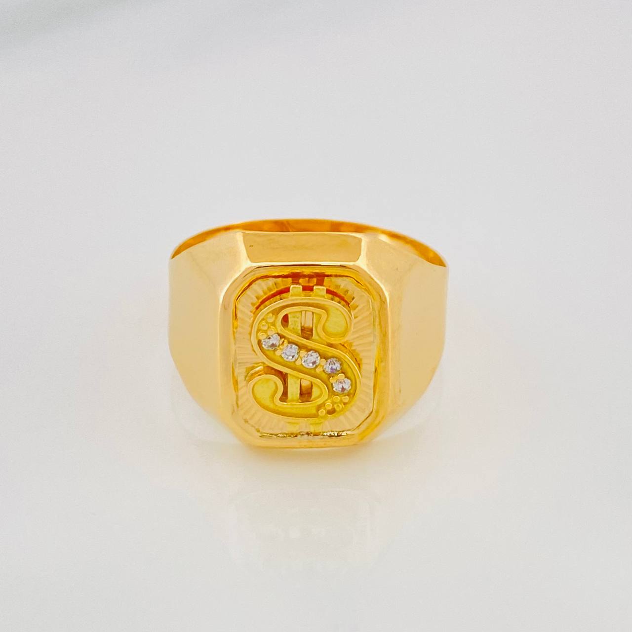 Anillo Signo Peso 4.2g / T9 Oro Amarillo 18K