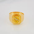 Anillo Signo Peso 4.2g / T9 Oro Amarillo 18K