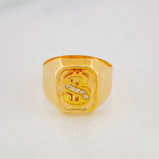 Anillo Signo Peso 4.2g / T9 Oro Amarillo 18K