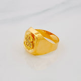 Anillo Signo Peso 4.2g / T9 Oro Amarillo 18K