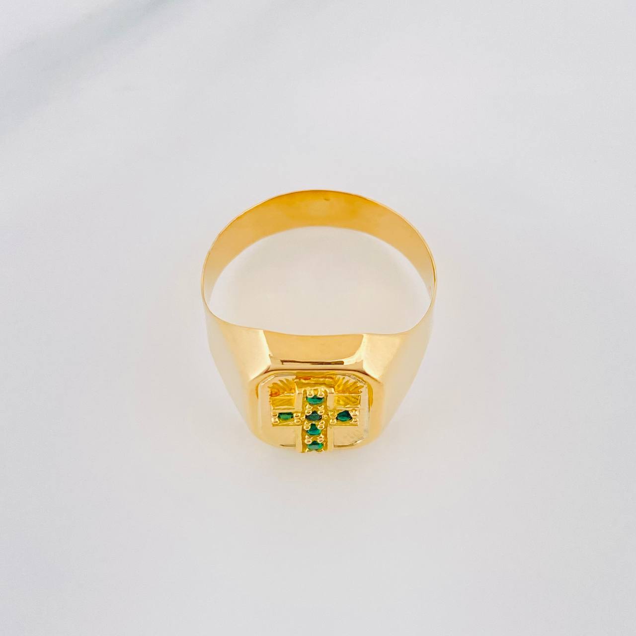 Anillo Cruz Cuadrado 4.3g / T11 1/2 Oro Amarillo 18K