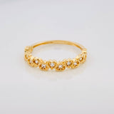 Anillo Churumbela Corazones 1.6g / T6 Oro Amarillo 18K