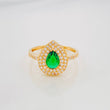 Anillo Halo Gota 2.5g / T7 Oro Amarillo 18K