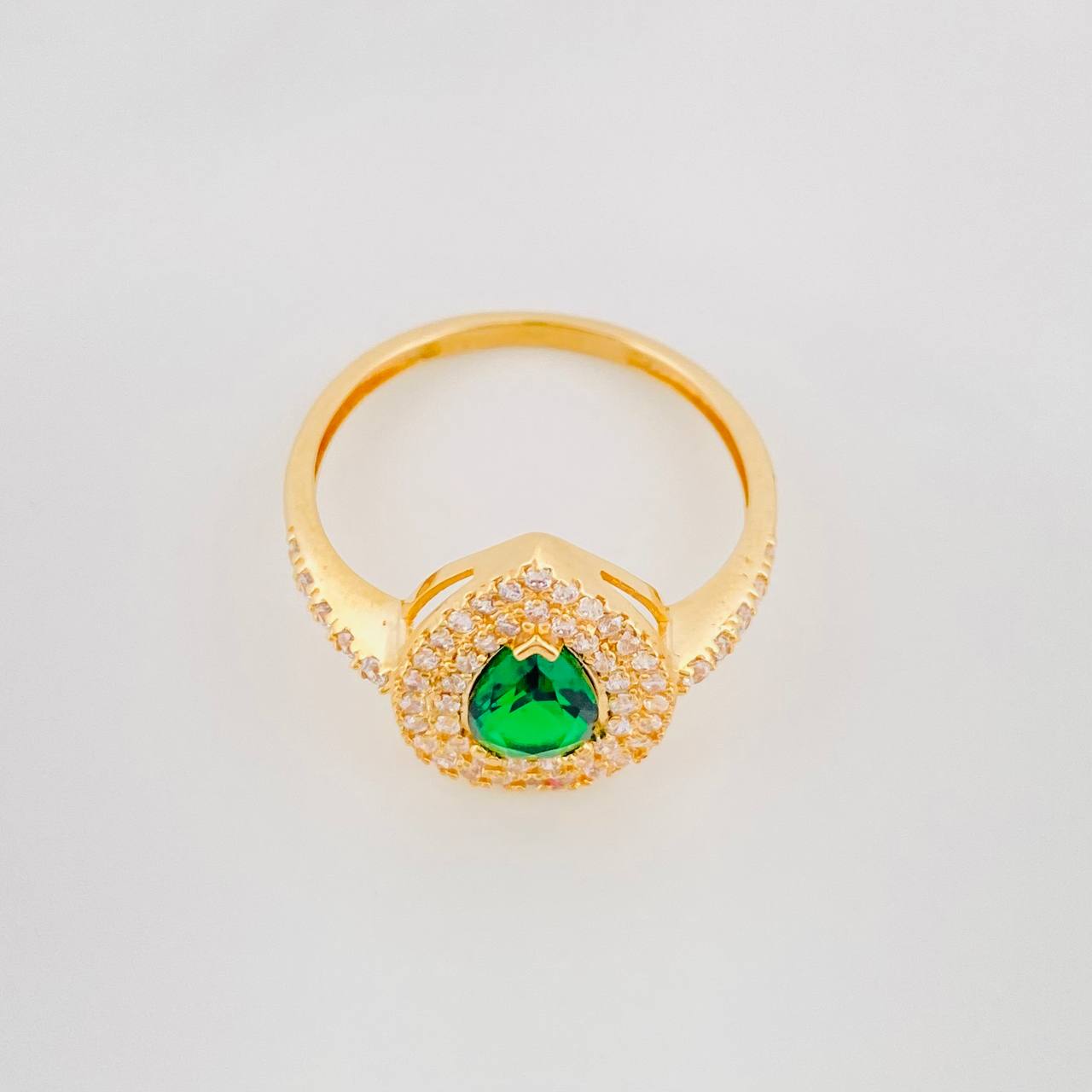 Anillo Halo Gota 2.5g / T7 Oro Amarillo 18K