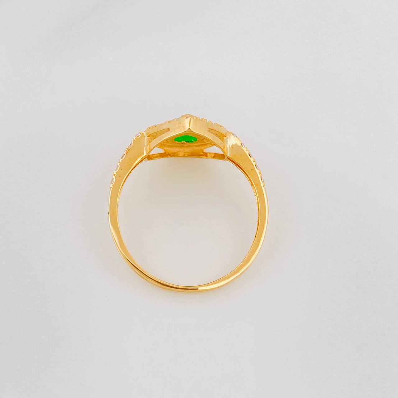 Anillo Halo Gota 2.5g / T7 Oro Amarillo 18K