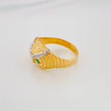 Anillo Buho 5.15g / T9 Dos Oros Amarillo Blanco 18K